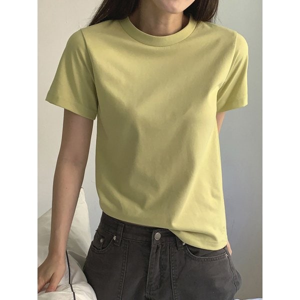 Essential Regular Fit Short-Sleeve T-Shirt - Mustard Lime