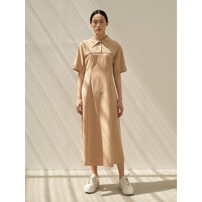 TOR COLLAR PINTUCK DRESS_2 COLOR