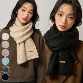 /신상오픈런 여성용 부드러운 알파카 혼합 니트 목도리