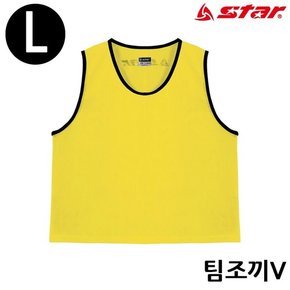 스타스포츠 팀조끼 V (Large) (옐로우) (SW4003V) 팀조끼 Large 옐로우 SW4003V