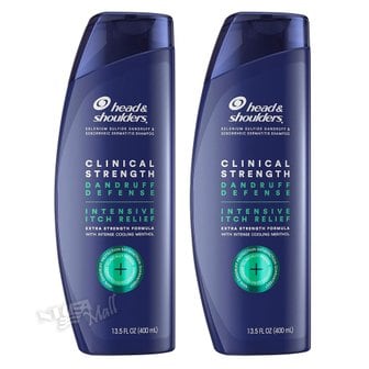  [1+1]헤드앤숄더 클리니컬 스트렝스 비듬 지루성 가려움 샴푸 400ml HEAD & SHOULDERS CLINICAL