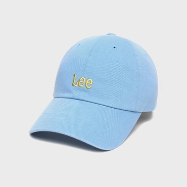 LEE 스몰 트위치 로고 코튼 커브 볼캡 라이트 블루 LE2501CA01LB