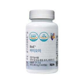 4라이프 바이오이 EPA 및 DHA 함유 유지, 비타민E (853.48mgx60캡슐)