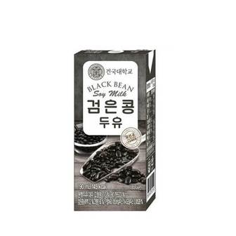  건국대학교 검은콩 두유 190ml x 24팩 유산균 함유