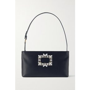 Nightlily Embellished Satin Shoulder Bag 블랙