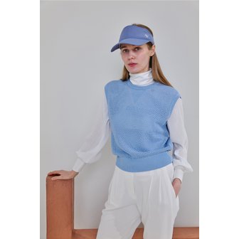 A.O.W ALLOVER MASH KNIT VEST  limited edition
