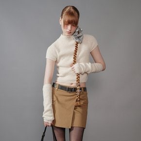 Short Sleeves Knit in Ivory VK4SP066-03