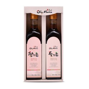 [공식품]공계순 국산 기름 2종 선물세트(들기름420ml/참기름420ml)쇼핑백 포함