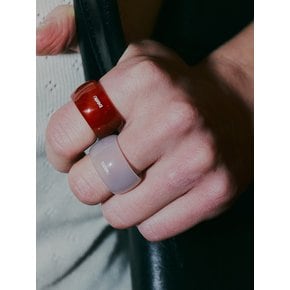 Bold color band ring