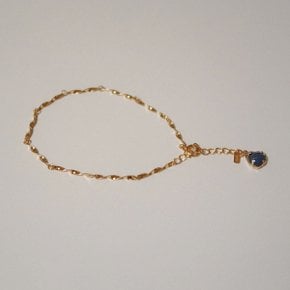 [BEST] LAPIS TWIST  CHAIN BRACELET (2107220300021)