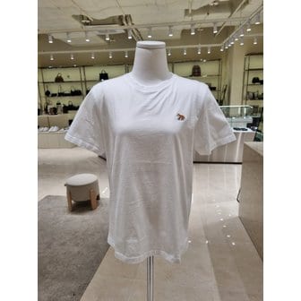 메종키츠네 [부산점] 여성 베이비 폭스 패치 레귤러핏 반팔 티셔츠 MW00110KJ0008-P100