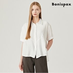 정상가:59,000원  데일리 심플 카라 루즈핏 반팔 셔츠 (XO2BA025L0)