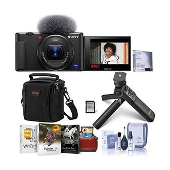 소니 일본 소니 브이로그 카메라 Sony ZV1 コンパクト 4K HD デジタルカメラブラックバンドル ACCVC1