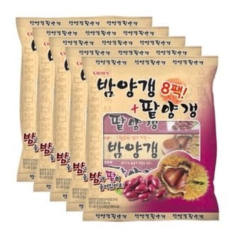 텐바이텐 크라운 대용량과자 연양갱 8팩(밤양갱+팥양갱) 5번들(총40개)