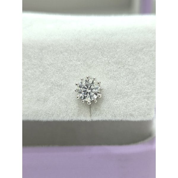 [파주점] 벨라루체2C(B) 2부 다이아몬드 귀걸이 WG 18K 211300536