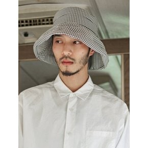 Rayon gingham check 3pack - (hide your face) over Bucket hat