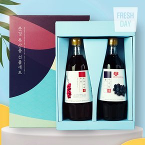 국내산 문경 오미자청 복분자청 원액 선물세트 700ml*2병