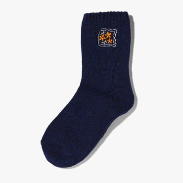 샌프란시스코마켓 [KAPITAL]캐피탈  양말/56 YARNS COOKIE EMBROIDERY SOCKS NAVY/KAD1M80001A72