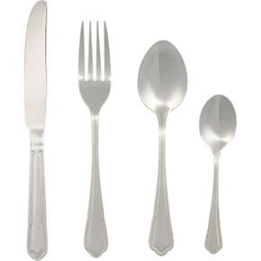 영국 솔터 커트러리 Salter BW12426EU7 Richmond 24Piece Cutlery Set 18/10 스테인리스 스틸 Fl