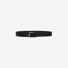 보테가 베네타 인트레치아토 레더 벨트 블랙 실버 Bottega Veneta Intrecciato Leather Belt Bla