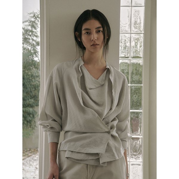 SHINNA DRAPED BLOUSE_WHITE ONYX