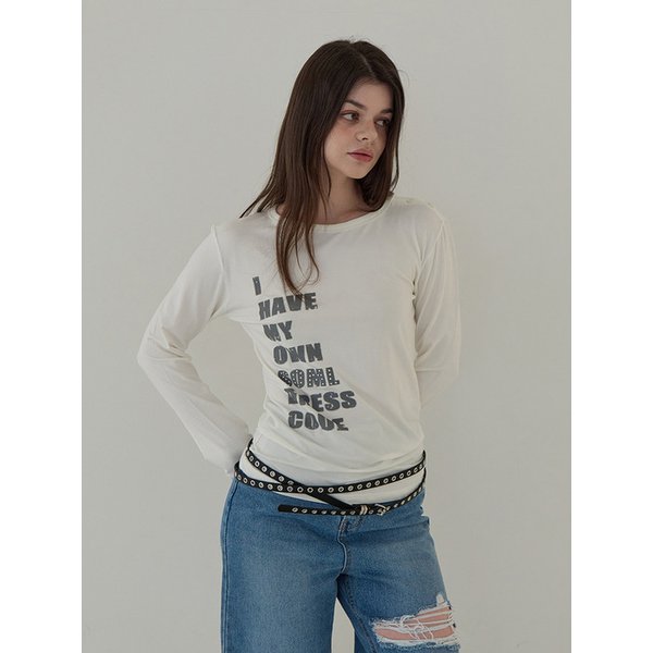 사이드 버튼 투웨이 롱슬리브 (아이보리)