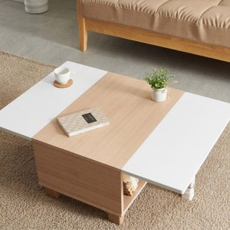 텐바이텐 마전동 다용도 접이식 테이블 확장형 수납테이블 좌식 공간활용