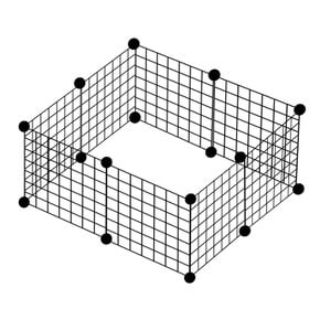 아르세 반려동물 울타리 펜스 철망 8P 커넥터 16P 세트