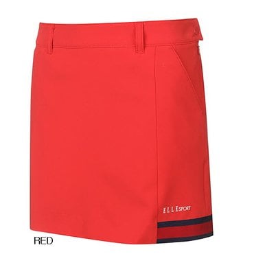 엘르골프 (EF41801 500) 2019년 S/S 여성(엘르스포츠) 밑단 배색 디테일 절개 스커트