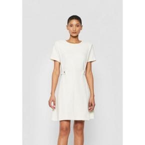 5103868 BOSS SHORT-SLEEVED DRESS WITH PARTIAL-BELT DETAIL - Day dress open white 109987116