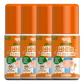 해피홈 아웃도어 롤온 바르는 모기기피제 50g X 4개