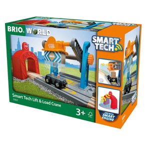 BRIO BRIO WORLD 스마트 테크 리프트 & 로드 크레인 33827 나무 33827