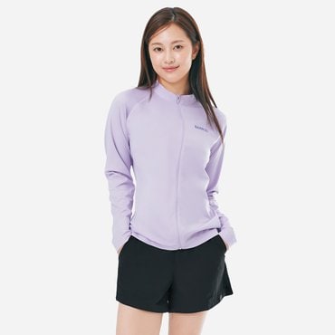 배럴 우먼 에센셜 릴렉스핏 집업 래쉬가드 라벤더 (B5SWWZR001LAV)