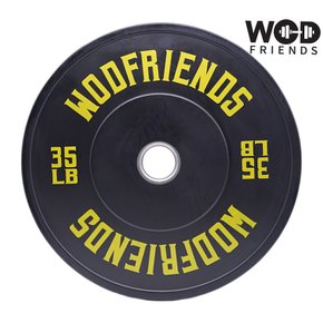 범퍼 컬러 엣지 중량 원판 바벨 역도 홈짐 크로스핏 파운드 35LB WFE-35