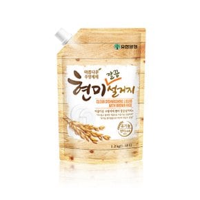 유한 현미 설거지 주방 세제 1200ml 리필용