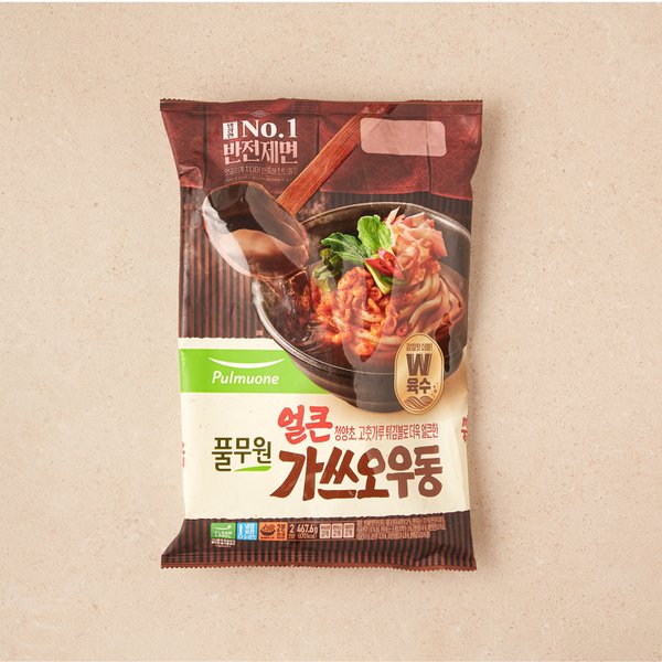 얼큰 가쓰오우동2인 467.6g