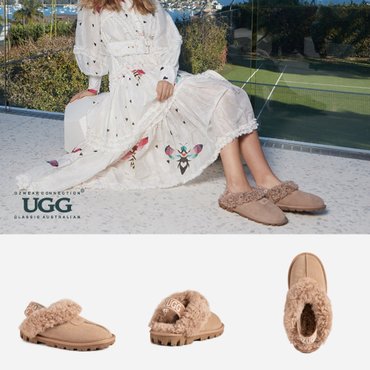 어그오스트렐리아 호주어그 24FW 오즈웨어 코케트 컬리 슬리퍼 밴딩 스트랩 UGG OB114CEB 브론즈