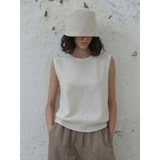 slit round knit (ivory)