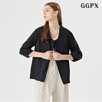 GGPX 정상가:59,000원  빅카라 원버튼 루즈핏 심플 긴팔 자켓 (GOCJK025D)