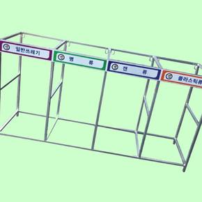 분리수거함 80L 4구 분리수거대 아파트 1600 850mm (S12470937)