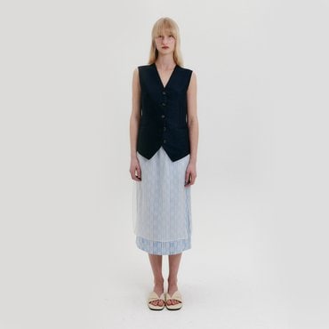EENK Organza Layered Skirt - Sky Blue