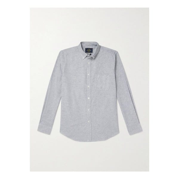 포르투기스 플란넬 브러시드 코튼 옥스포드 버튼다운 칼라 셔츠 46376663162911682