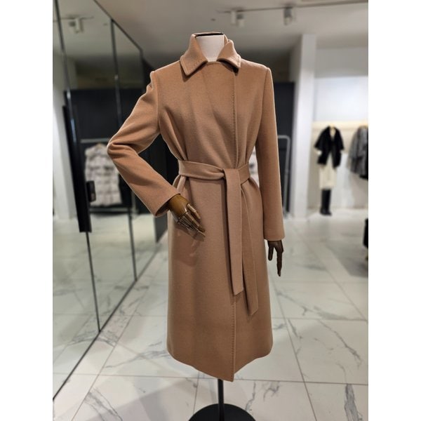 [여주점] 캐시미어 벨티드 스터치 롱코트 S254MSG412