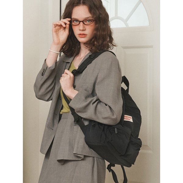 mini ver. Two pocket daily backpack_Black