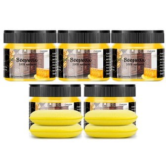  CARGEN 비즈왁스 비왁스 100% 천연 다목적가구 케어 밀납 5팩 Wood Seasoning Beeswax