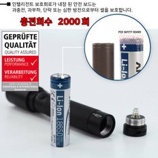 안스만 18650 충전 배터리 3500mAh 1개 + 리튬2 USB 멀티 충전기 SET [2000회 충방전/보호회로]