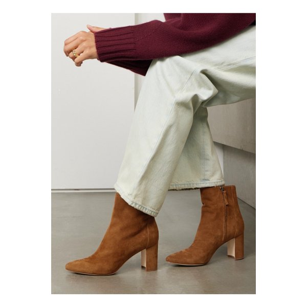 로지 스웨이드 앵클 부츠 70mm 브라운 1647597349139196