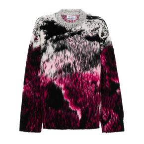 24FW 디 아티코 스웨터 247WCK110KW046 782 Fuxia black white FUXIA BLACK WHITE