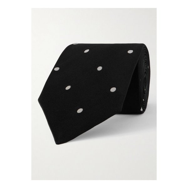 8cm 폴카 도트 실크 새틴 넥타이 46376663162880964