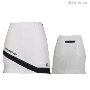 페라어스 여성 골프 사선 배색줄 트임치마  ASBU4204F1
